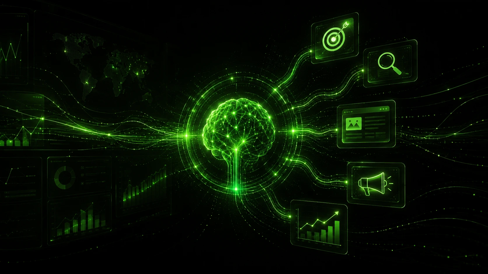 AI marketing agency dashboard visual